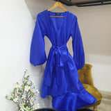 Isioma Wrap Dress - Silk Tafetta