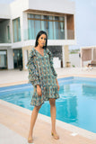 Frill Sleeve Shift Dress