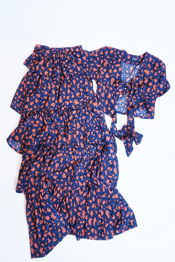 Dede Crop & Tiered Skirt Set