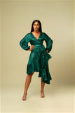 Isioma Wrap Dress - Silk Tafetta