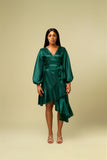 Isioma Wrap Dress - Silk Tafetta