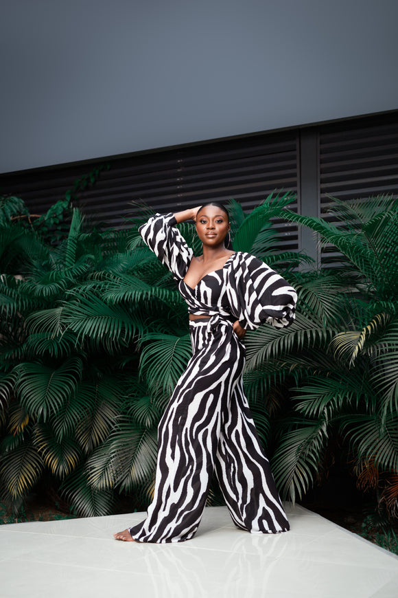 Ida Palazzo Pant Animal Print