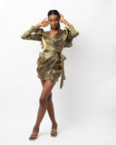 Arese Wrap Mini Dress